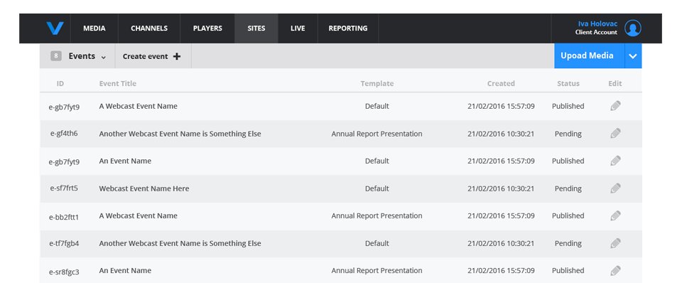 Product Application Console UX/UI Design