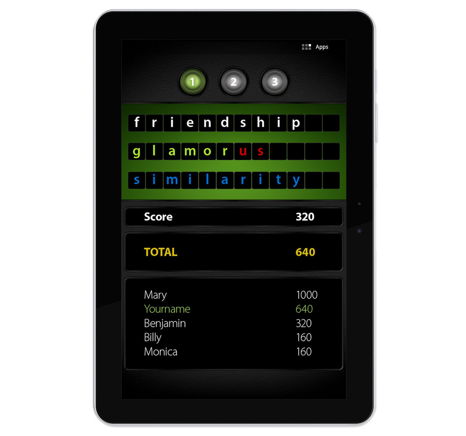 Spelling Game Tablet Application